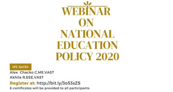 Vidya Social Empowerment Center organises webinar on National Education Policy 2020